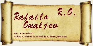 Rafailo Omaljev vizit kartica
